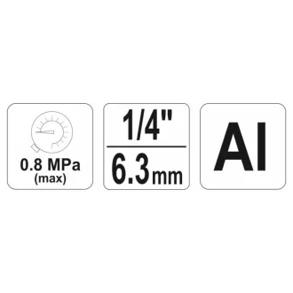 Pistol de suflat YATO cu tija scurta si lunga 1/4"