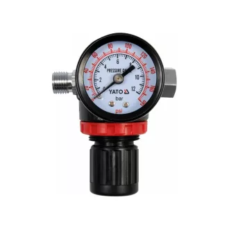   YATO Supapă pneumatică de reducere a presiunii cu manometru 1/4"