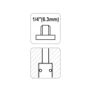 Conector rapid pneumatic YATO filet 1/4".