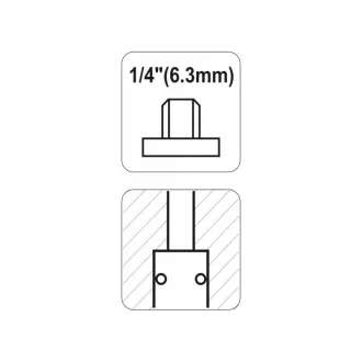 Conector rapid pneumatic YATO filet 1/4".