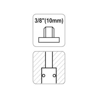 Cuplaj rapid pneumatic YATO filet 3/8".