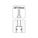 Cuplaj rapid pneumatic YATO cu capăt de furtun de 3/8".
