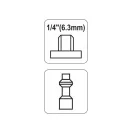 Capăt furtun pneumatic YATO filet 1/4".