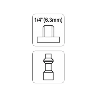 Capăt furtun pneumatic YATO filet 1/4".