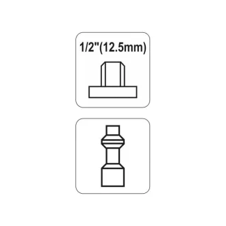 Capăt furtun pneumatic YATO filet 1/2".
