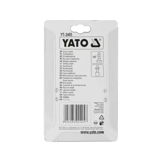 Capăt furtun YATO Conector de țeavă de 1/4".