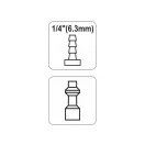 Capăt furtun YATO Conector de țeavă de 1/4".