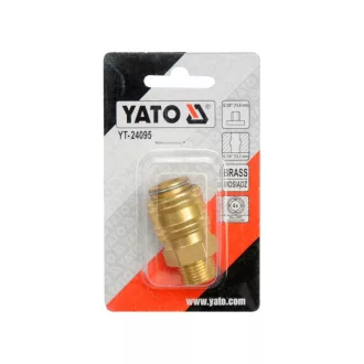 Cuplaj rapid pneumatic YATO 3/8" x 1/4" alamă