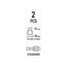 Conector rapid tată YATO pentru furtun pneumatic cu capăt de tub de 1/4" 6 x 10 mm