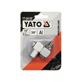   Conector pneumatic YATO 1/4" poate fi rotit la 360 de grade