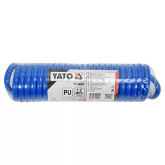   Furtun pneumatic YATO (spiral) cu conector rapid 6,5 x 10 mm x 5 m