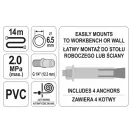 YATO Tambur automat pentru furtun pneumatic 6,5 mm x 14 m