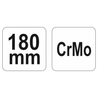 YATO Cleşte tip papagal curbat 180 mm CrMo