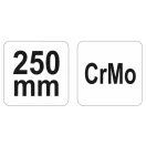 YATO Clește cu autoblocare încovoiat 250 mm CrMo