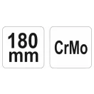 YATO Clește auto-blocant 180 mm CrMo