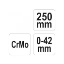 Clește papagal curbat YATO 250 mm CrMo