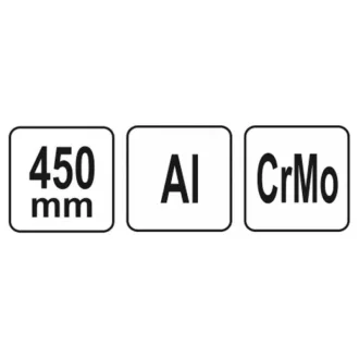   YATO Clește pentru țevi cu o singură mână 2,5" 450 mm alu