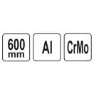 YATO Cheie de țevi cu o singură mână 3" 600 mm alu