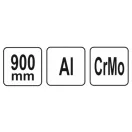 YATO Clește cu o mână 5" 900 mm alu