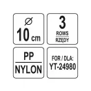 YATO Perie 100 mm YT-24980 pentru curățător de țevi