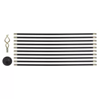   Set de curățare țevi YATO 12 părți 9,2 m/20 mm (tijă flexibilă 10x93,2 cm)