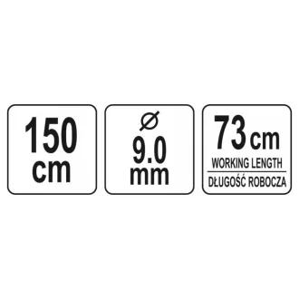 YATO spirală de curățare țevi 1,5 m
