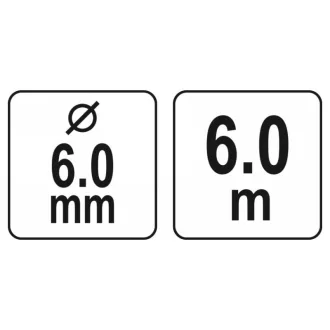   Spirala de curățare a țevilor YATO poate fi conectată la o mașină de găurit de 6 m