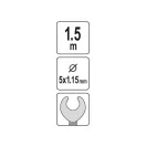 YATO spirală de curățare țevi 1,5 m/ 5 mm