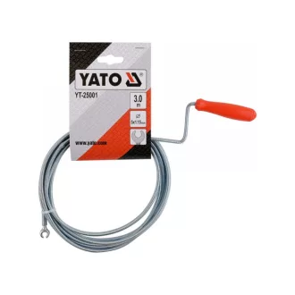 YATO spirală de curățare țevi 3 m/ 5 mm