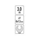 YATO spirală de curățare țevi 3 m/6 mm