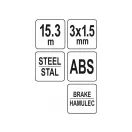 YATO Cablu bandă 15,3 m metal