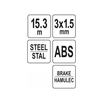 YATO Cablu bandă 15,3 m metal