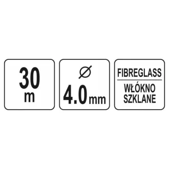 YATO Bandă de intrare cablu 30 m fibră de sticlă