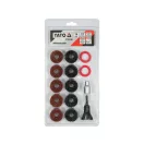 Set de șlefuire butuc YATO 14 bucăți 1/2"