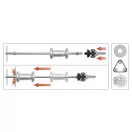 YATO Set de extractoare pentru rulmenți glisante 5 piese