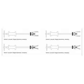 YATO Set de extractoare pentru rulmenți glisante 5 piese