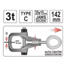 YATO Extractor de disc cu locaș, falcă cu auto-strângere 3,0 t