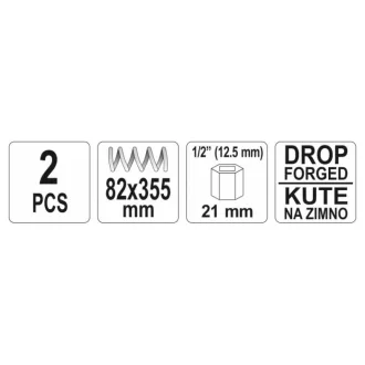 YATO Întinzător arc 82 x 355 (2 buc)