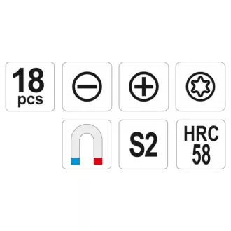 Set de șurubelnițe YATO 18 piese CrMo