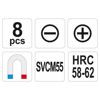 Set de șurubelnițe YATO 8 piese