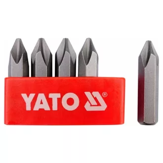   YATO Set capete de bit 5 bucăți PH2 36 mm (pentru YT-2800, YT-2801) CrV