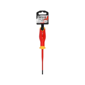   YATO Șurubelniță plată 4 x 100 mm, subțire, izolată până la 1000 V