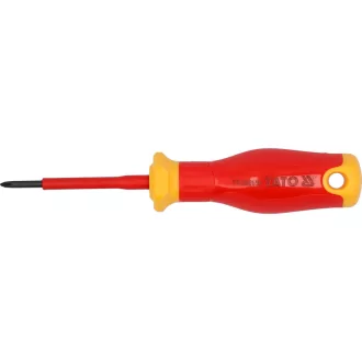  YATO Șurubelniță PH0 x 60 mm, izolație până la 1000 V, design subțire
