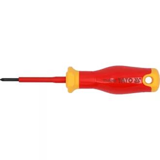   YATO Șurubelniță PZ0 x 60 mm, izolație până la 1000 V, design subțire