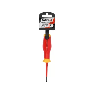   YATO Șurubelniță PZ0 x 60 mm, izolație până la 1000 V, design subțire