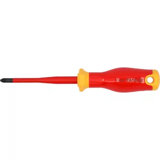   YATO Șurubelniță PZ2 x 100 mm, izolație până la 1000 V, design subțire