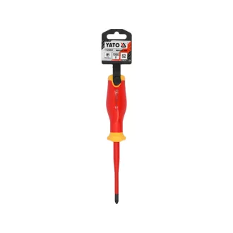  YATO Șurubelniță PZ2 x 100 mm, izolație până la 1000 V, design subțire