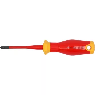   YATO Șurubelniță plată/PH1 x 80 mm, izolație până la 1000 V, design subțire