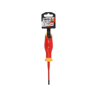  YATO Șurubelniță plată/PH1 x 80 mm, izolație până la 1000 V, design subțire