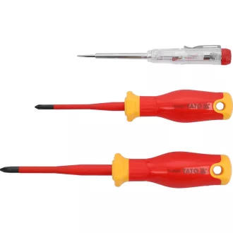   YATO Set de șurubelnițe 3 piese, izolație până la 1000 V, design subțire